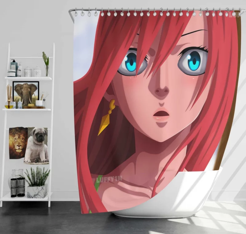 Erza Legacy Fairy Tail Legend Anime Shower Curtain