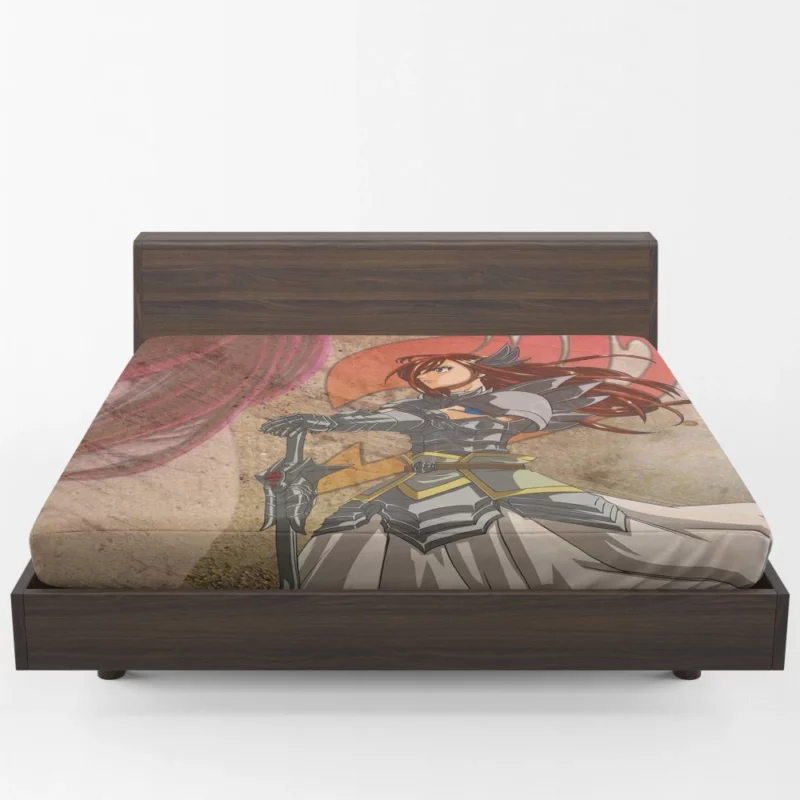 Erza Scarlet Fairy Tail Icon Anime Fitted Sheet 1