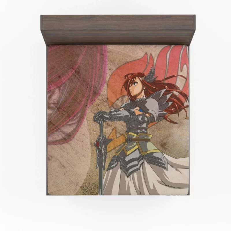 Erza Scarlet Fairy Tail Icon Anime Fitted Sheet