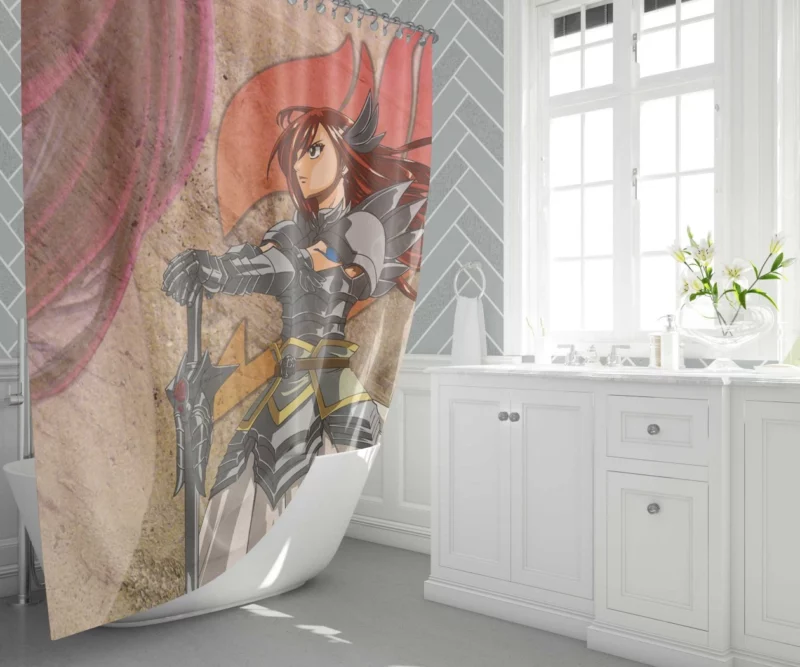 Erza Scarlet Fairy Tail Icon Anime Shower Curtain 1