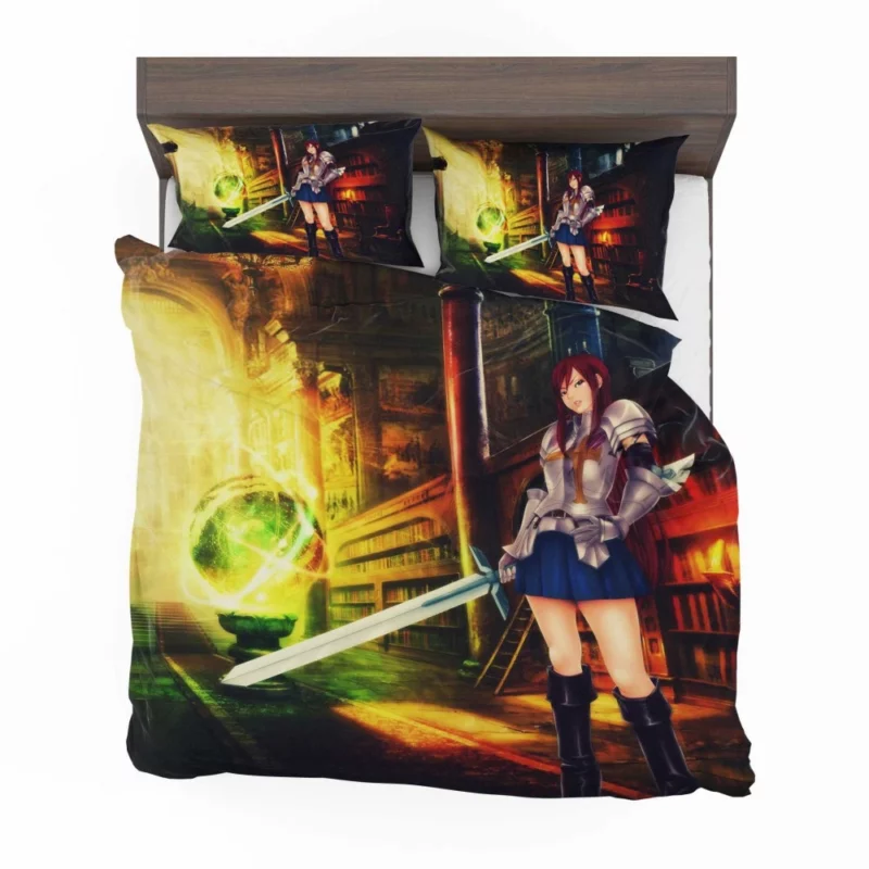 Erza Scarlet Legendary Warrior Anime Bedding Set 1