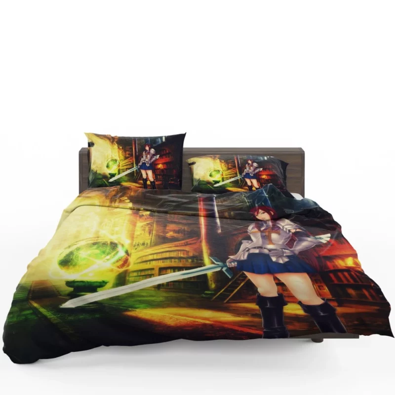 Erza Scarlet Legendary Warrior Anime Bedding Set