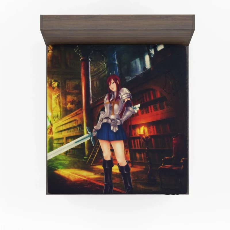 Erza Scarlet Legendary Warrior Anime Fitted Sheet