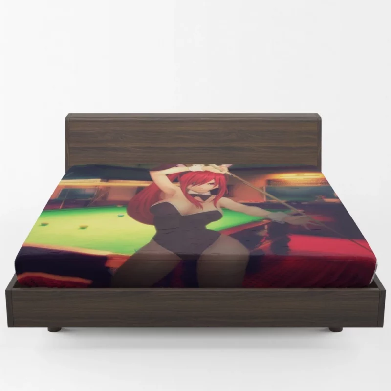 Erza Scarlet Master of Snooker Anime Fitted Sheet 1