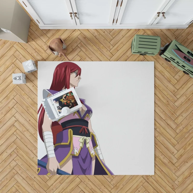 Erza Scarlet Saga of Strength Anime Rug