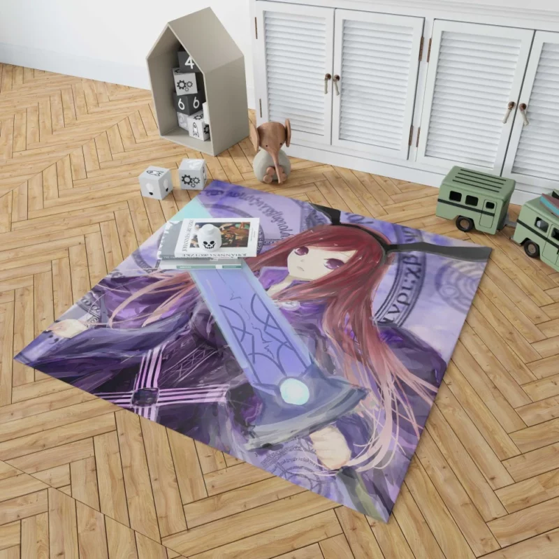 Erza Scarlet Swordmaster Journey Anime Rug 1