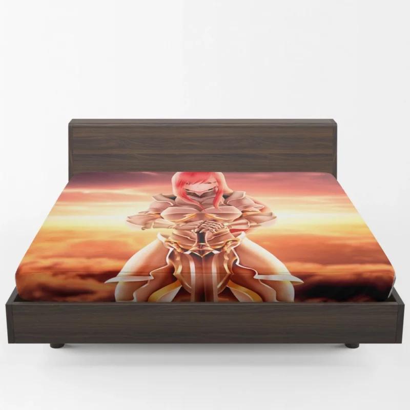 Erza Scarlet Swordmaster Saga Anime Fitted Sheet 1