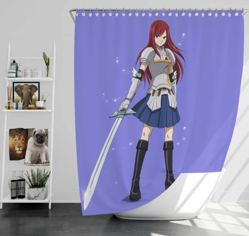 Erza Scarlet Tale of Triumph Anime Shower Curtain