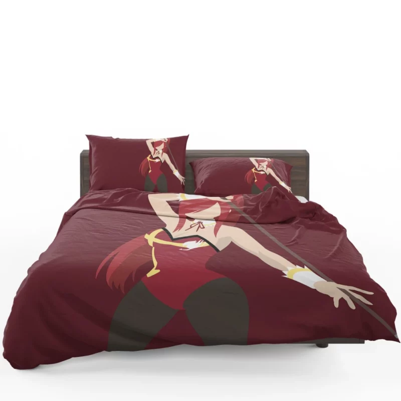 Erza Scarlet Unstoppable Force Anime Bedding Set