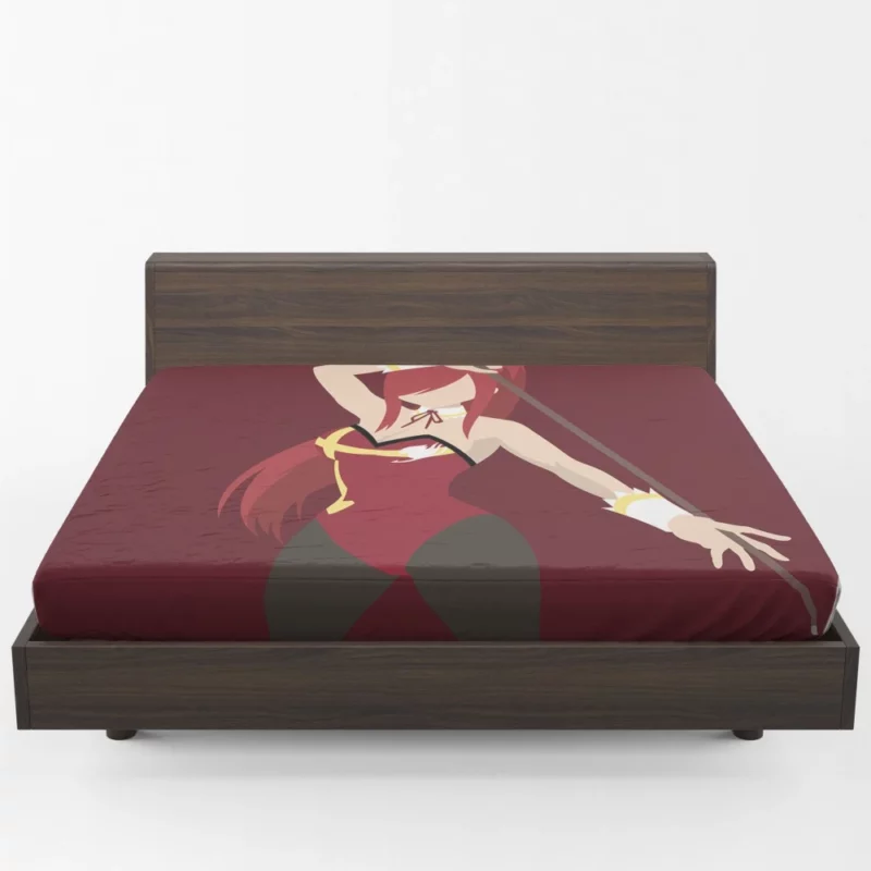 Erza Scarlet Unstoppable Force Anime Fitted Sheet 1