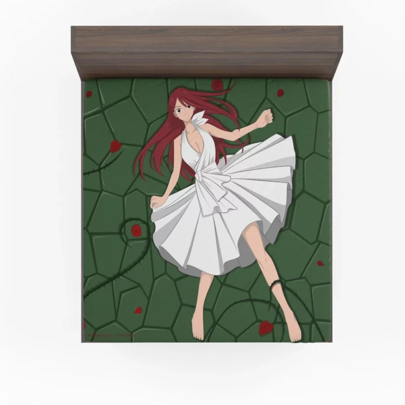 Erza Scarlet Unstoppable Valor Anime Fitted Sheet