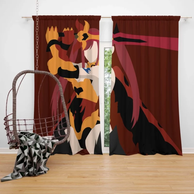 Erza Scarlet Warrior Journey Anime Curtain