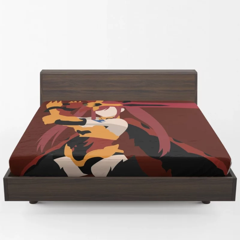 Erza Scarlet Warrior Journey Anime Fitted Sheet 1