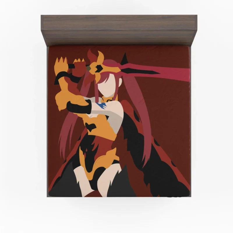 Erza Scarlet Warrior Journey Anime Fitted Sheet