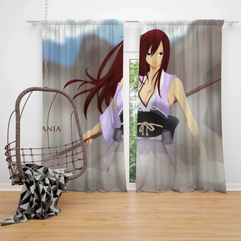 Erza Scarlet Warrior Legacy Anime Curtain