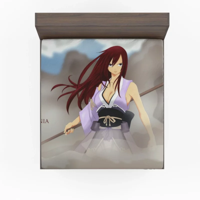 Erza Scarlet Warrior Legacy Anime Fitted Sheet