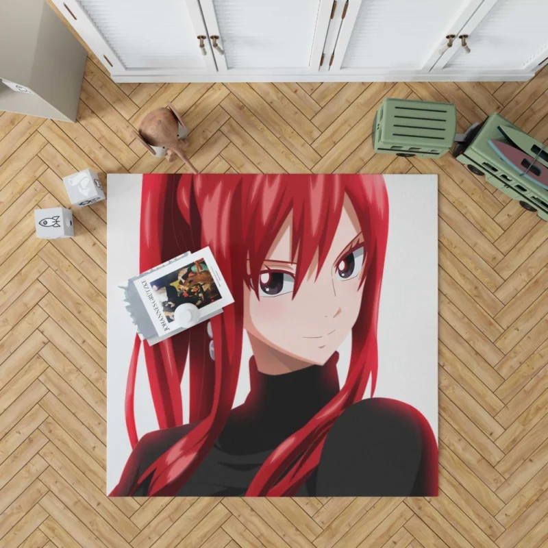 Erza Scarlet Warrior Odyssey Anime Rug