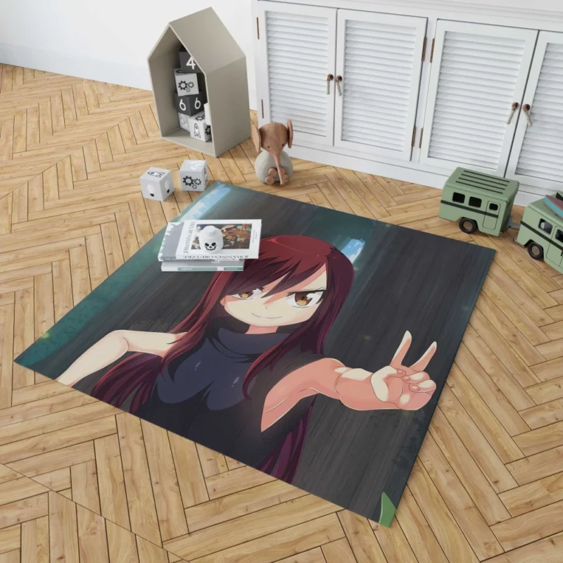 Erza Scarlet Warrior Tale Anime Rug 1