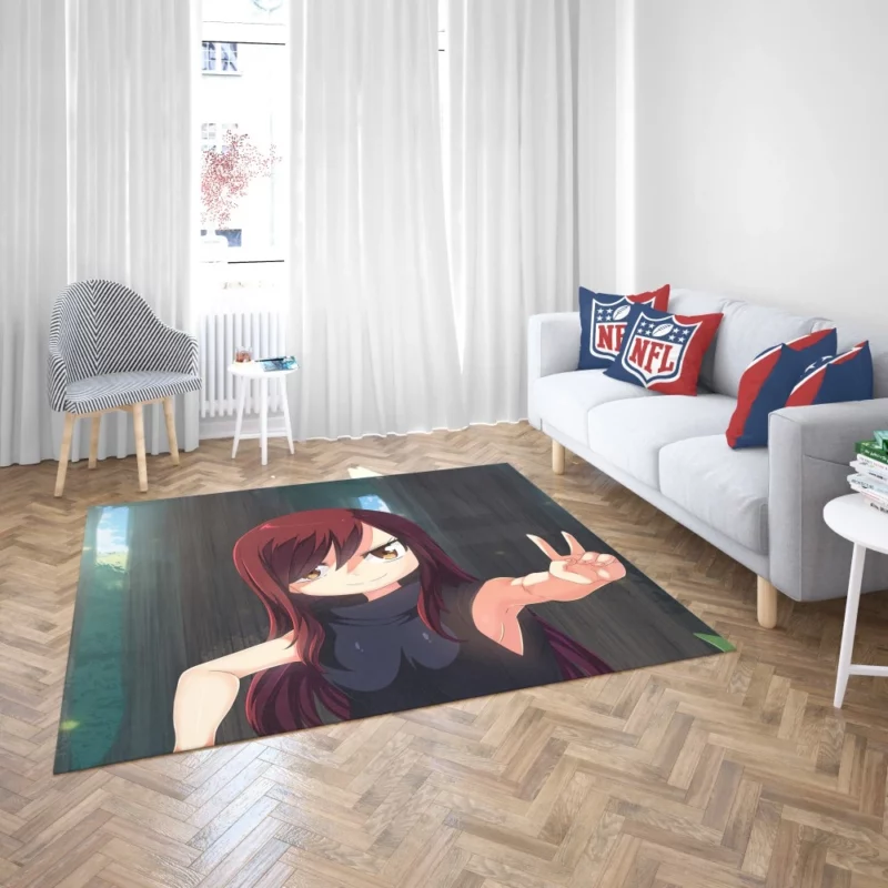 Erza Scarlet Warrior Tale Anime Rug 2