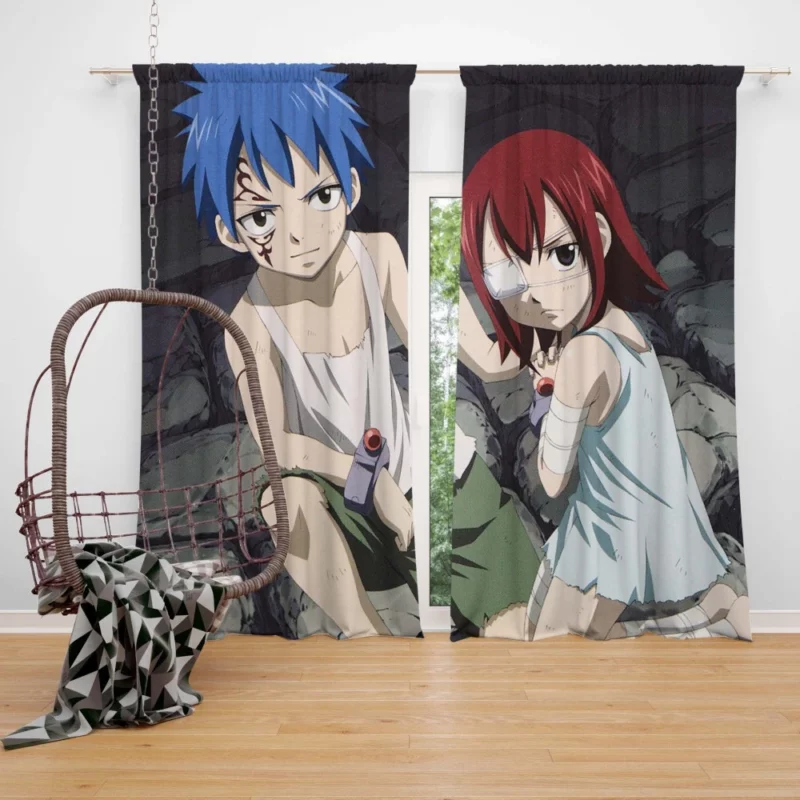 Erza and Jellal Destiny Call Anime Curtain