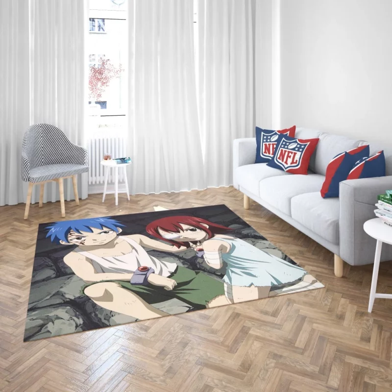 Erza and Jellal Destiny Call Anime Rug 2