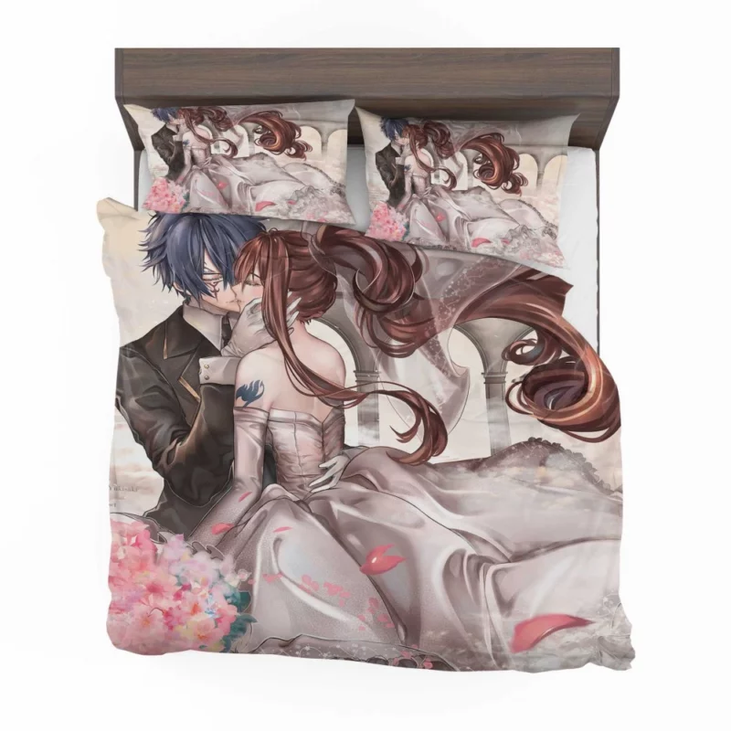 Erza and Jellal Unbreakable Ties Anime Bedding Set 1