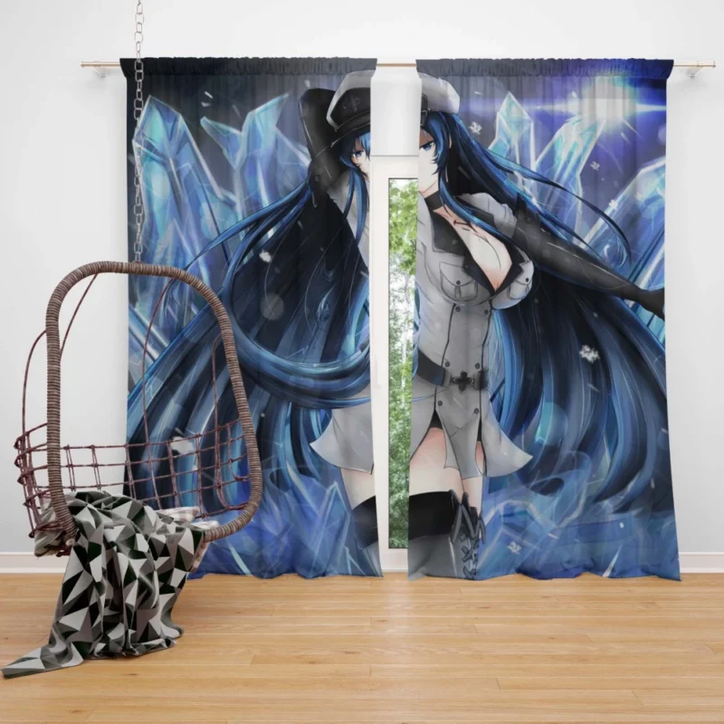 Esdeath Akame ga Kill Frigid Enigma Anime Curtain