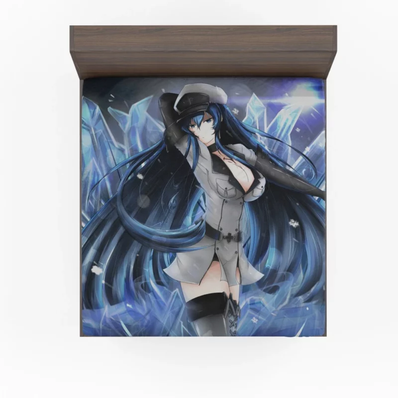 Esdeath Akame ga Kill Frigid Enigma Anime Fitted Sheet