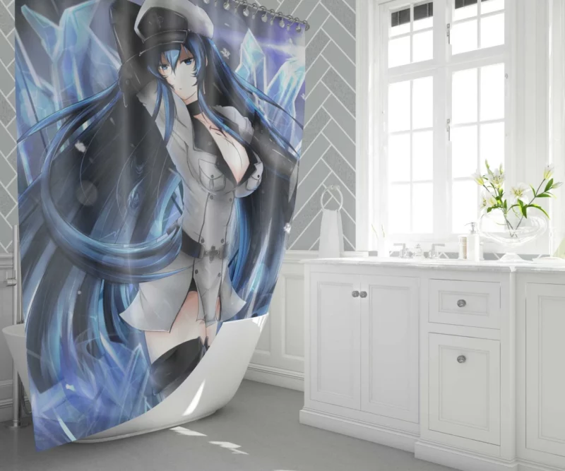 Esdeath Akame ga Kill Frigid Enigma Anime Shower Curtain 1