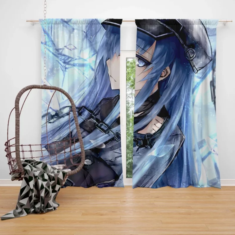 Esdeath Akame ga Kill Ice Queen Anime Curtain