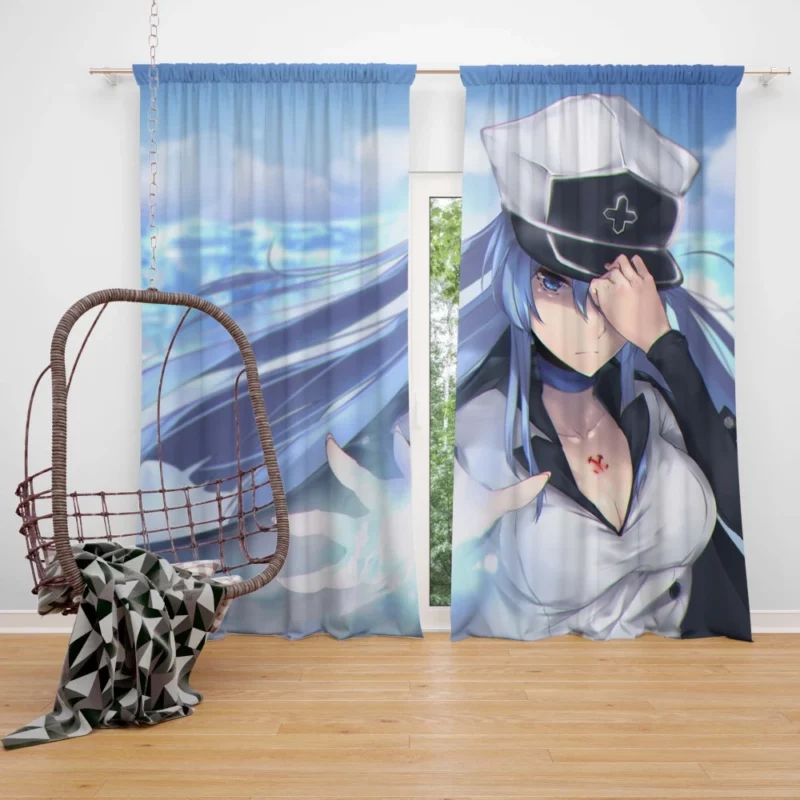 Esdeath Chilling Aura of Akame ga Kill! Anime Curtain