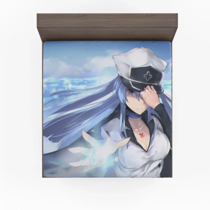 Esdeath Chilling Aura of Akame ga Kill! Anime Fitted Sheet