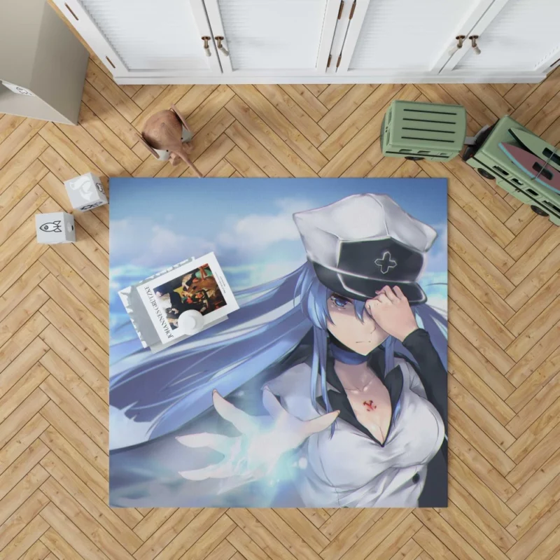 Esdeath Chilling Aura of Akame ga Kill! Anime Rug