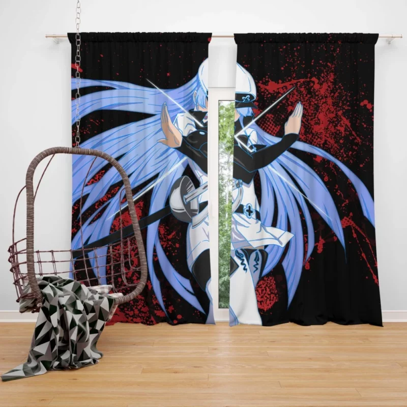 Esdeath Frosty Tyrant in Akame ga Kill! Anime Curtain