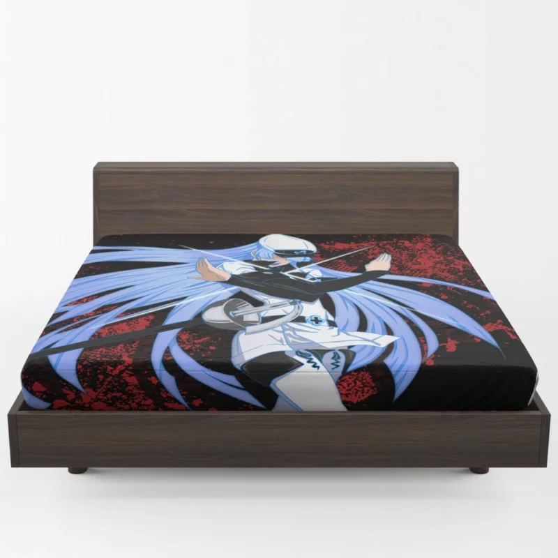 Esdeath Frosty Tyrant in Akame ga Kill! Anime Fitted Sheet 1