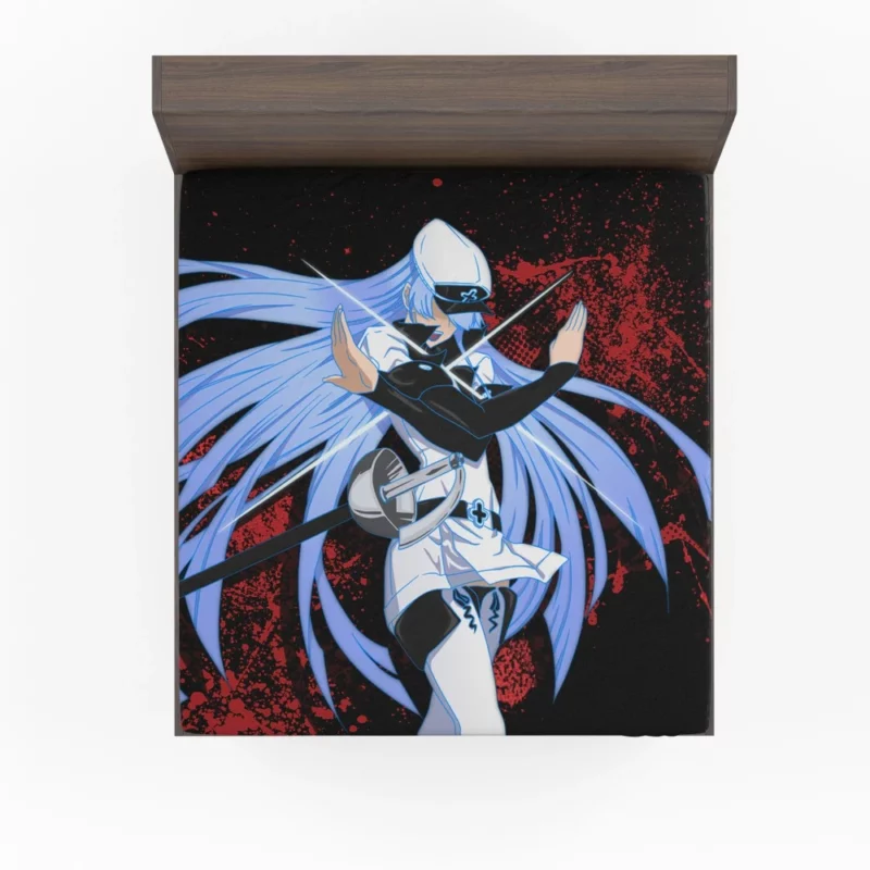 Esdeath Frosty Tyrant in Akame ga Kill! Anime Fitted Sheet