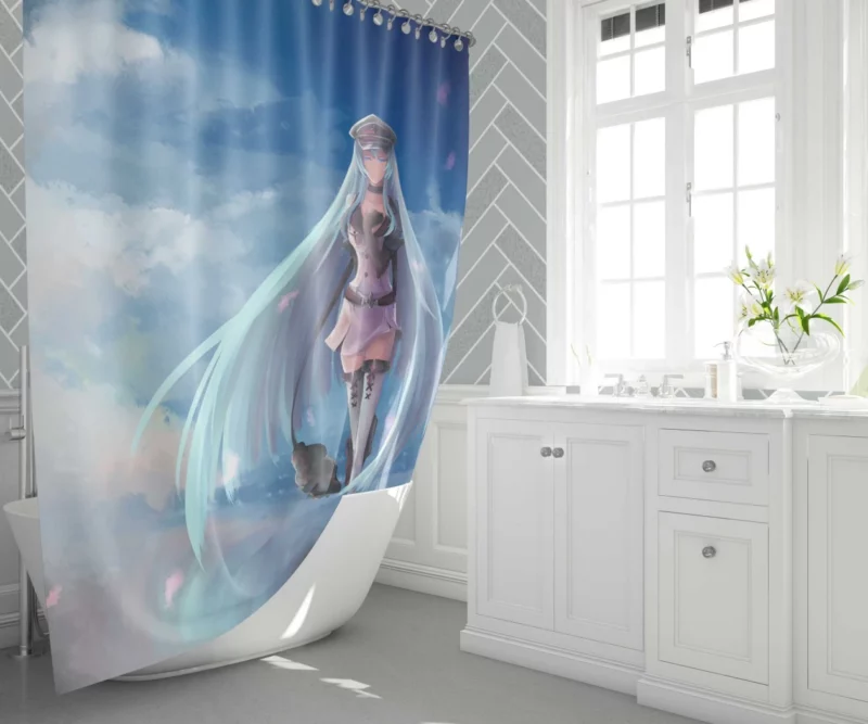 Esdeath Frozen Heart in Akame ga Kill! Anime Shower Curtain 1