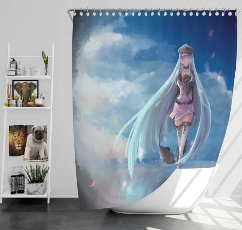 Esdeath Frozen Heart in Akame ga Kill! Anime Shower Curtain