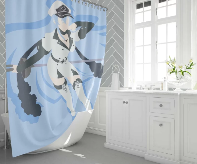 Esdeath Ice Queen Reign in Akame ga Kill! Anime Shower Curtain 1