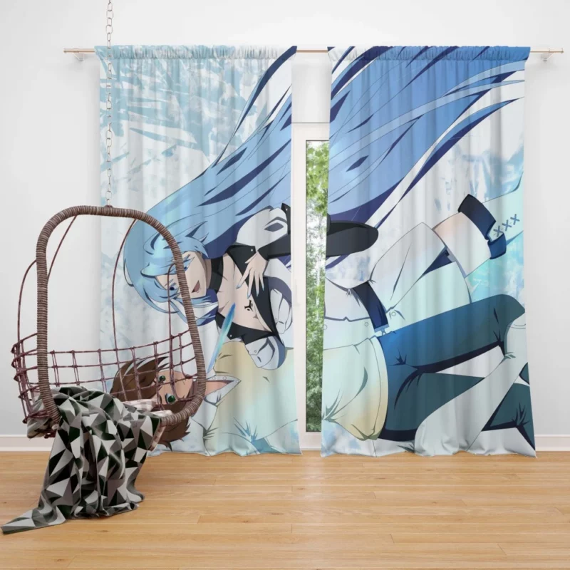 Esdeath and Tatsumi Akame ga Kill! Bond Anime Curtain