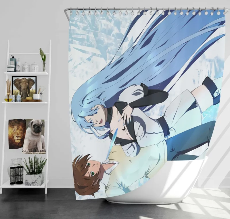 Esdeath and Tatsumi Akame ga Kill! Bond Anime Shower Curtain