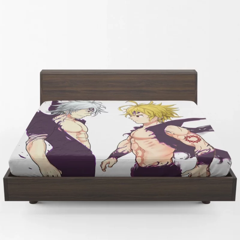 Estarossa vs. Meliodas Battle Clash Anime Fitted Sheet 1