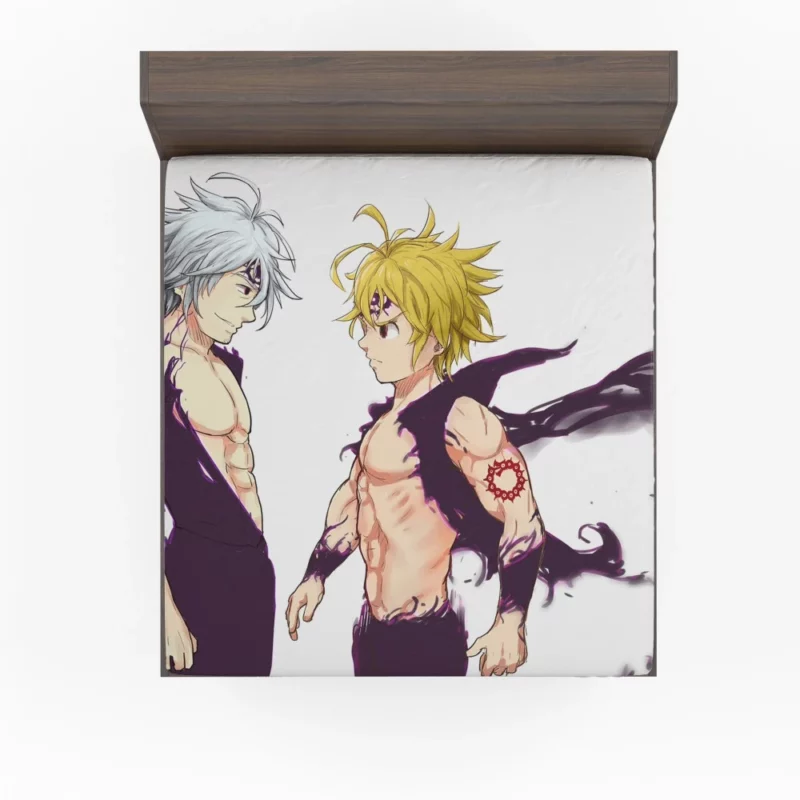 Estarossa vs. Meliodas Battle Clash Anime Fitted Sheet