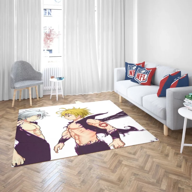 Estarossa vs. Meliodas Battle Clash Anime Rug 2