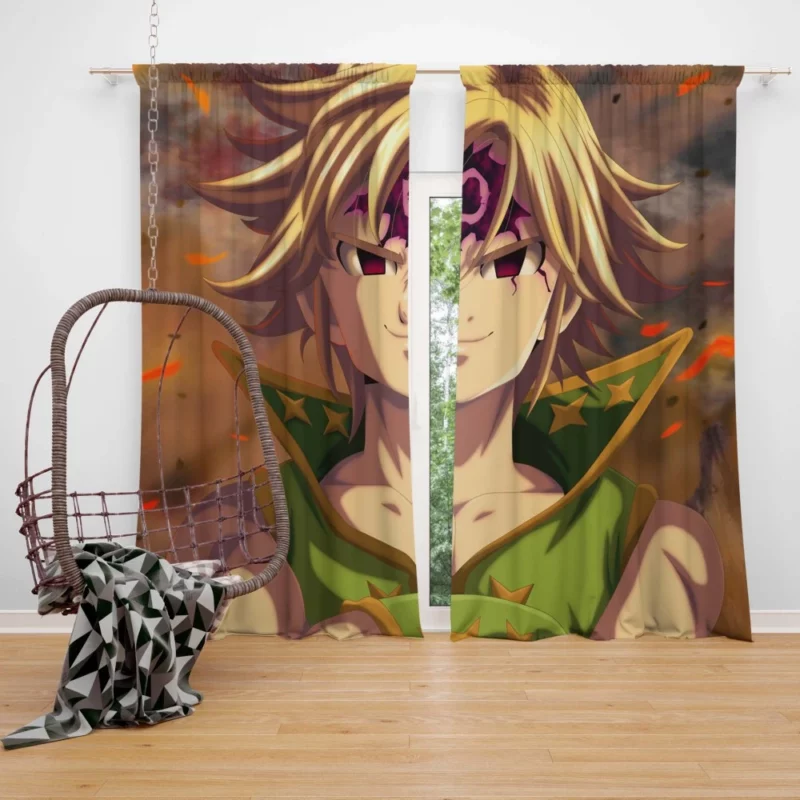 Estarossa vs. Meliodas Showdown Anime Curtain