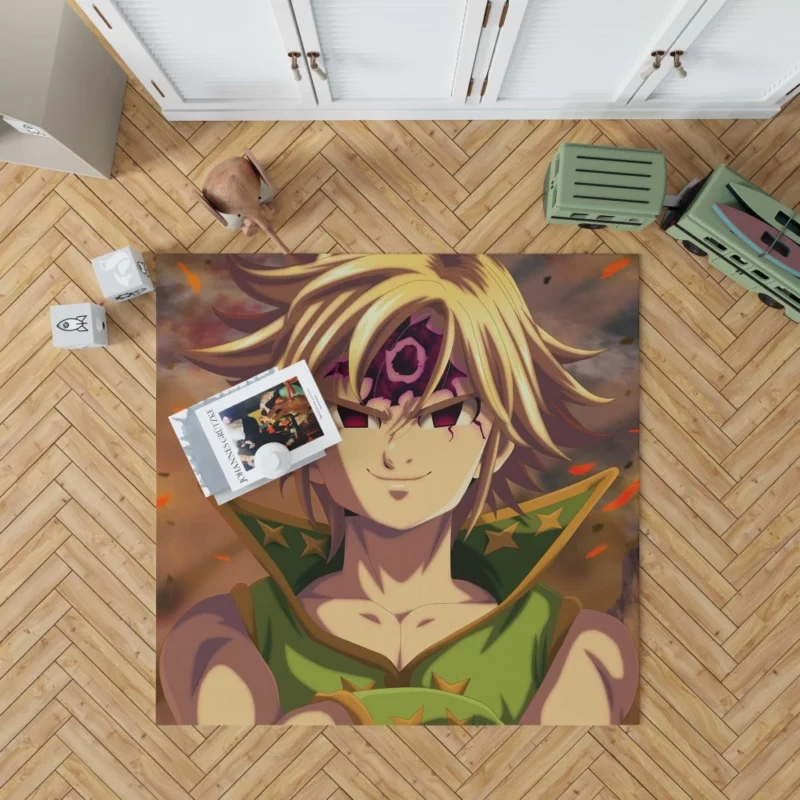 Estarossa vs. Meliodas Showdown Anime Rug