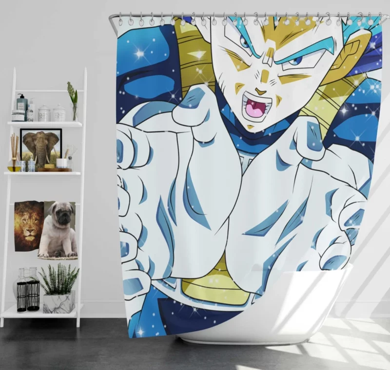 Eternal Prince Vegeta Legacy Anime Shower Curtain