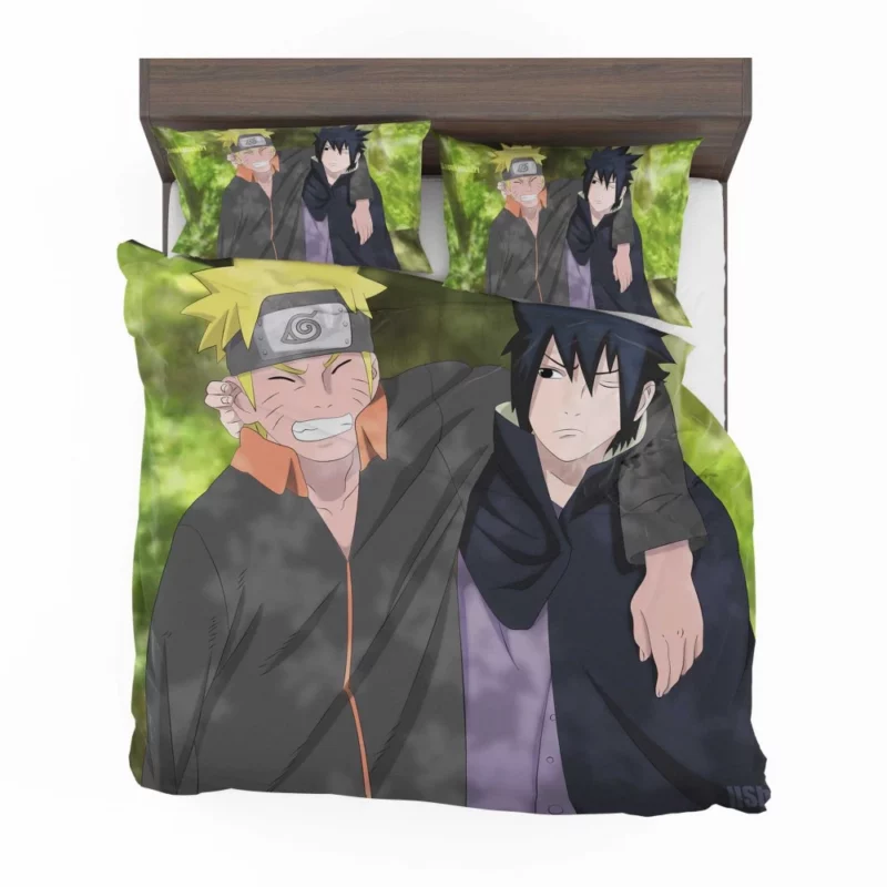 Eternal Rivalry Naruto and Sasuke Anime Bedding Set 1