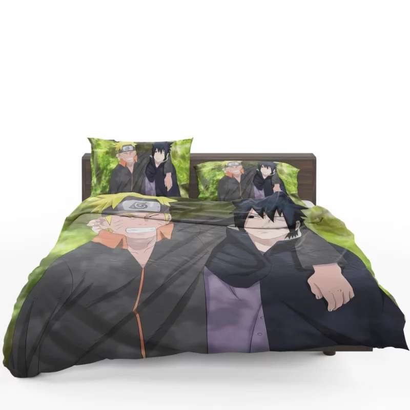 Eternal Rivalry Naruto and Sasuke Anime Bedding Set