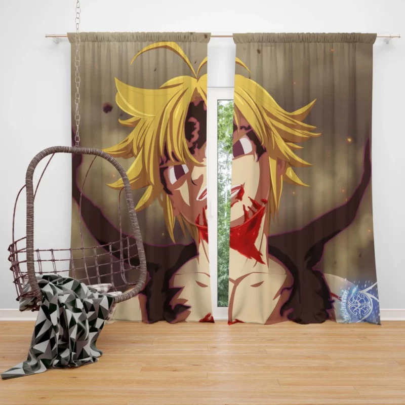 Evil Meliodas Dark Descent Anime Curtain